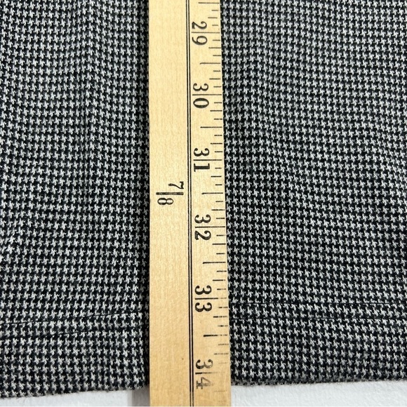 Lou & Grey Houndstooth Jersey Knit Dress Women's Small Long Sleeve Pencil Shift - Picture 8 of 8